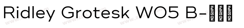 Ridley Grotesk W05 B字体转换 Ridley Grotesk W05 B字体转换